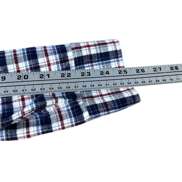 Untuckit Flannel Shirt Men’s Large Multicolor Plaid Cotton Button-Up Long Sleeve - Picture 7 of 8